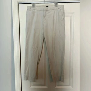 Patagonia Womens Stretch All Wear Organic Cotton Cream-Colored Pants SZ 12